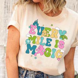 rundisney every mile is magic shirt | disney marathon weekend tshirt | disney 5k 10k half marathon running tee | wdw run