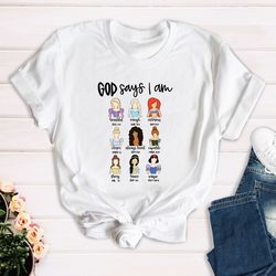 god says i am princess bible verse shirt, christian kids shirt, cute christian gift shirt, princess squad shirt