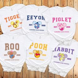 winnie the pooh shirts, disney winnie the pooh, tiger, piglet, eeeyore, disneyland shirts, disney vacation shirts, disne