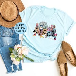 disney epcot world traveler shirt, epcot since 1982 sweatshirt, disney family trip hoodie