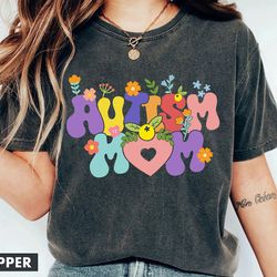 autism mom shirt, retro autism mom shirt, wildflowers autism mom shirt, proud autism mom shirt, autism awareness shirt,
