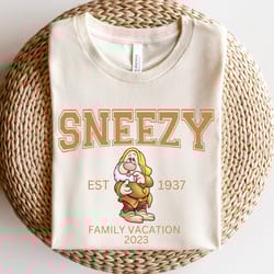 sneezy shirt, seven dwarfs shirt,