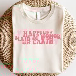 happiest maid of honor on earth shirt, disney shirt, disney parks shirt, bach party shirts, matching disney shirts, disn