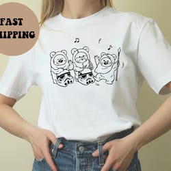 cute ewoks dancing shirt, ewok and storm trooper shirt, funny star wars shirt, rebel shirt, disneyland shirt, disney wor
