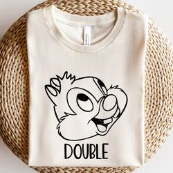 chip and dale shirt, double trouble shirt, disney shirt, disneyland shirt, disney world shirt, matching disney shirts, c