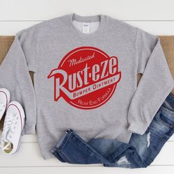 cars sweater, rusteze sweater, disneyland shirt, cars shirt. disneyland crew neck
