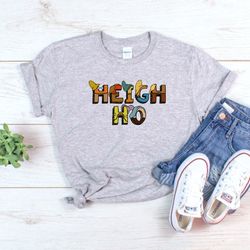 heigh ho shirt, 7 dwarfs, snow white disney shirt, disneyland shirt, disneyland shirts, california adventure shirt, disn