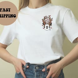 retro mickey shirt, mickey reindeer, holiday disney shirt, mickey minnie c shirt, disney christmas party shirt,