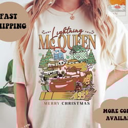 lightning mcqueen christmas shirt, disney christmas shirt, cars christmas shirt, disney christmas shirt, matching