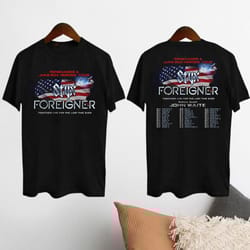 graphic styx band tour 2024 shirt, 2024 styx and foreiner band concert shirt, styx fan gift shirt, styx band graphic shi