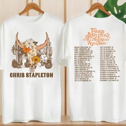 chris stapleton graphic shirt, all american road show 2024 tour shirt, chris stapleton fan gift, chris stapleton merch,