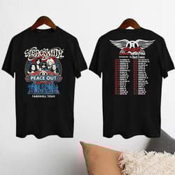 aerosmith 90s vintage shirt, aerosmith peace out farewell tour 2024-2025 shirt, aerosmith fan gift, aerosmith rock band,