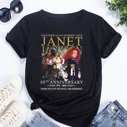 vintage janet jackson 50th anniversary t-shirt, janet jackson fan gift, janet jackson merch, janet jackson together agai