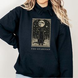 the guardian tarot card sweatshirt, labrador dog shirt, witchy vibes, celestial dog shirt, black labrador mom, labrador
