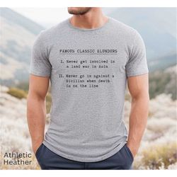 princess bride classic blunders premium shirt | unisex
