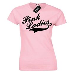 pink ladies ladies t shirt womens grease t-birds