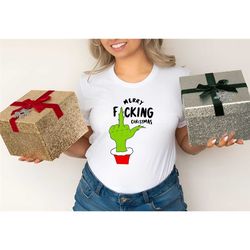 merry fucking christmas shirt, grnnch middle finger shirt,
