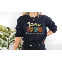 vintage 1998 shirt, 25th birthday shirt, vintage birthday