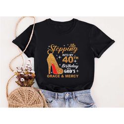 stepping into my 40th birthday shirt, 40 years