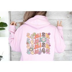 graduation hoodie, senior 2024 sweatshirt, class of 2024