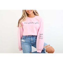 personalized i wear my heart on my sleeve