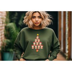 sloth christmas tree sweatshirt, merry slothmas sweatshirt, funny