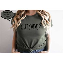 outsider shirt, explorer hiking t-shirt, camping shirt, adventure