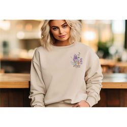 grow in grace sweatshirt, bible verse sweatshirt, pocket