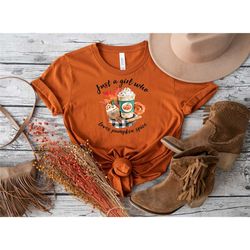 just a girl who loves fall shirt, womens