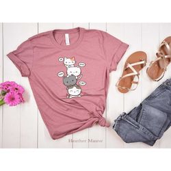 funny cat tshirt, un deux trois cat shirt,
