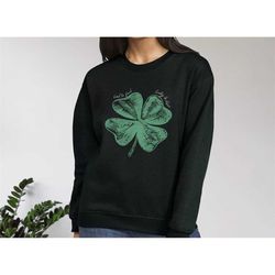 st patrick's day sweatshirt irish shamrock sweater lucky