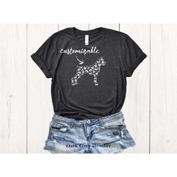 custom dog shirt, dog lovers tee, custom dog