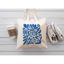 boho flower tote bag, wildflower tote bag, floral