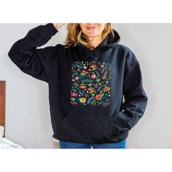 wildflowers hooded sweatshirt, wildflowers hoodie, wild flowers sweatshirt,