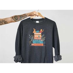 book lover shirt, read more books sweater, book