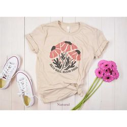 flowers tshirt, wildflowers shirt, boho flowers shirt, floral