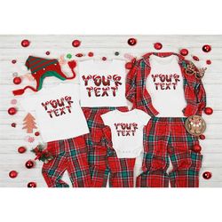 christmas custom name matching shirt gift, custom family