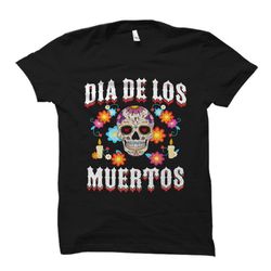 dia de los muertos shirt. sugar skull shirt.