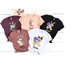 custom disney easter shirt, disney mickey and friends shirt, easter disney shirt, disney trip shirt, easter bunny shirt,
