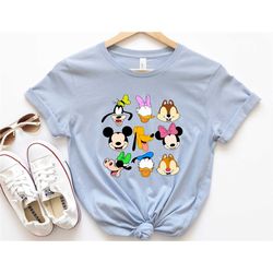 mickey and friends shirt, chip and dale shirt,