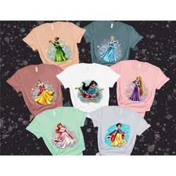princess christmas group shirts, team princess shirts, disney