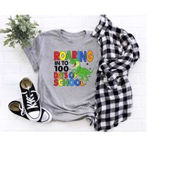 roaring in to 100 days of school shirt, back to school shirt, teacher shirt, school shirt, 100 day of school shirt, kind