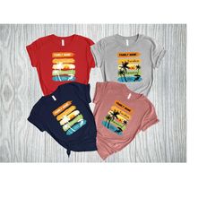 family vacation shirt, personalized summer trip shirt, matching friends group vacation shirts, summer holiday 2024 shirt