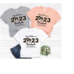 personalized graduation family shirts, graduation family matching 2023 shirt, custom photo graduation shirt,matching fam