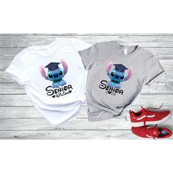 disney stitch graduation shirt, stitch senior shirt, disney