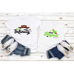 to infinity and beyond, toy story shirts, andy