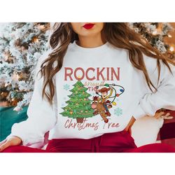 toy story rockin' around christmas tree shirt, toy