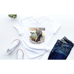 mandalorian and baby yoda shirt, star wars mandalorian