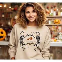 dancing skeleton sweatshirt, spooky season sweatshirt, iprintasty halloween,