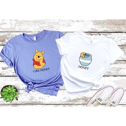 winnie the pooh couple shirts, pooh and honey